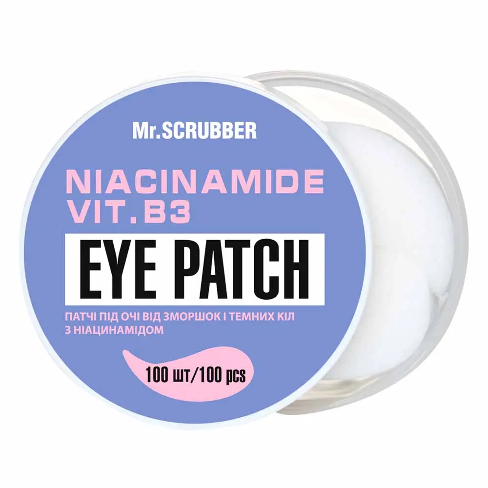 Патчі під очі від зморщок і темних кіл з ніацинамідом Niacinamide Eye Patch Mr.SCRUBBER