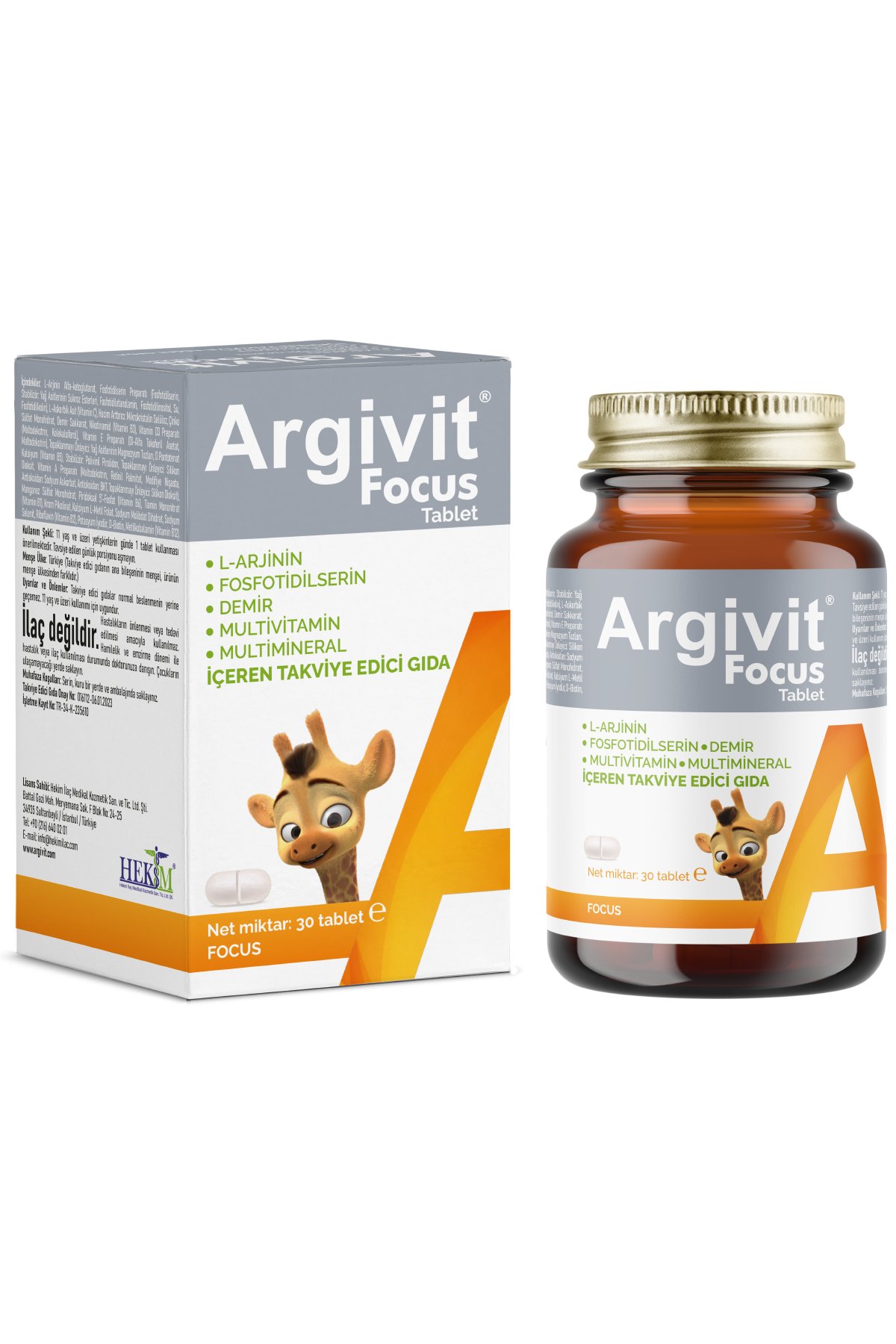 Argivit Focus – 30 Capsules Dietary Supplement