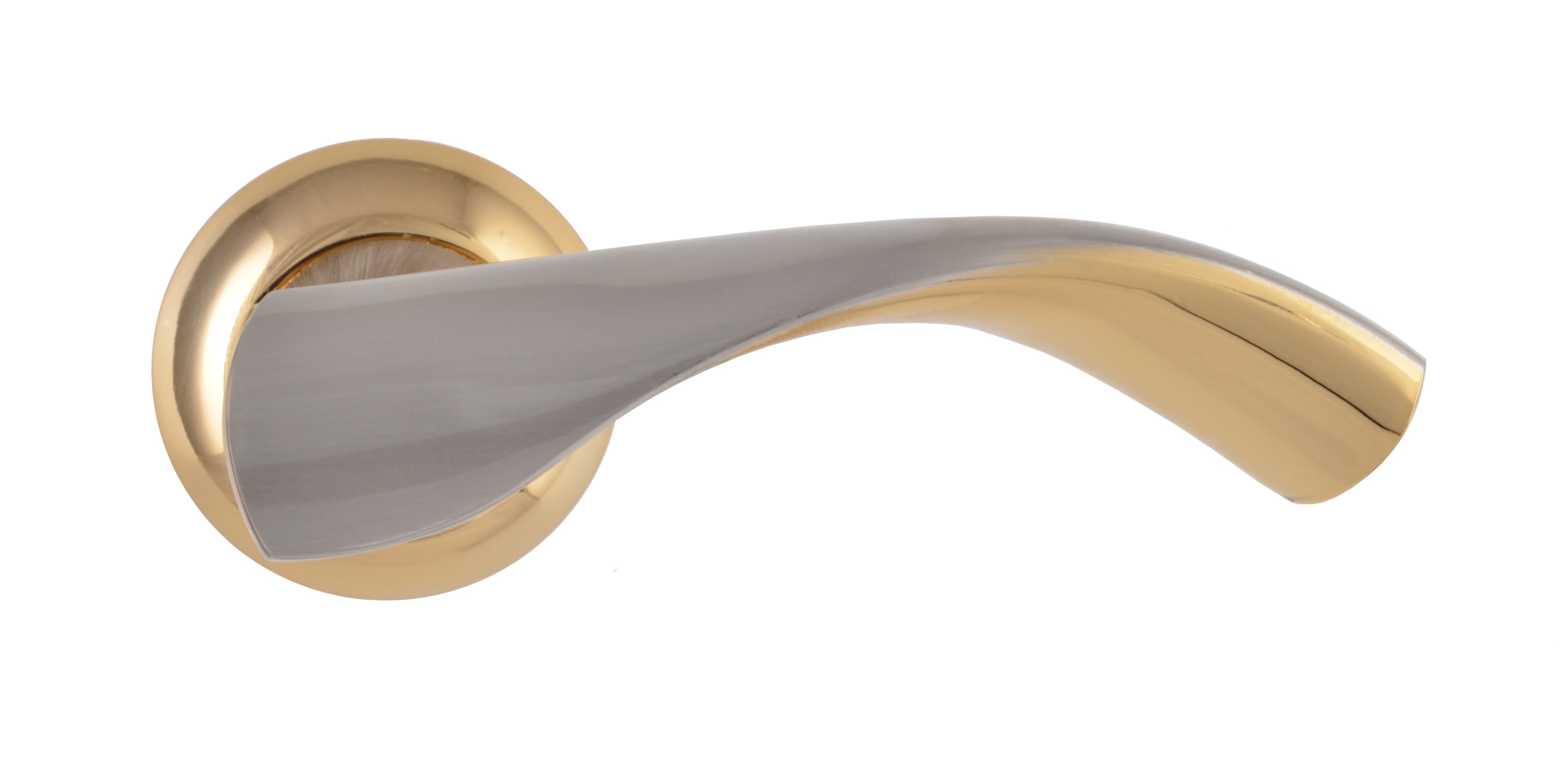 Ручка дверна SIBA Siena нікель-золото на розетці R02