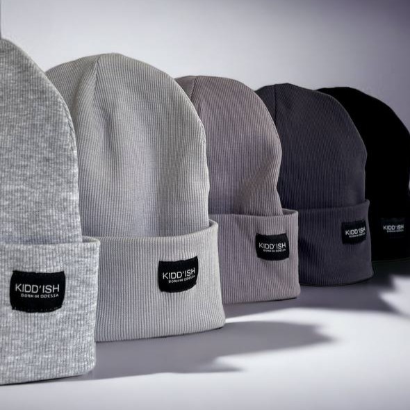 Шапка на флісі  - світло сірий