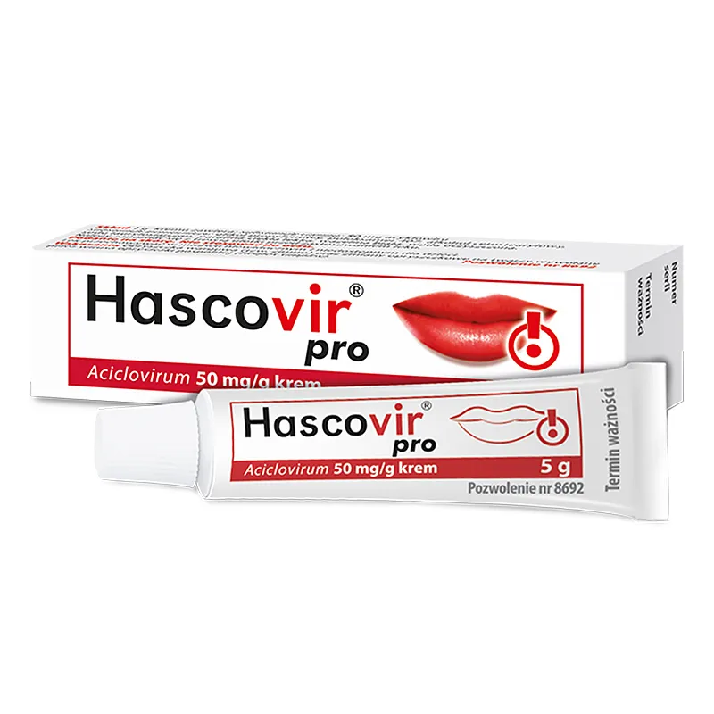 Hascovir Pro 50 мг/г крем при перших симптомах герпесу - 5 г