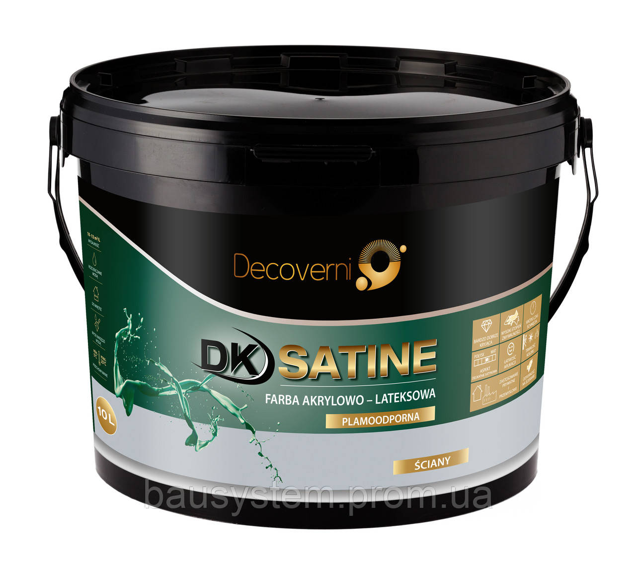SATINE. Фарба для декорування приміщень 10 л.