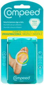 Compeed гідроколоїдний пластир від мозолів та пухирів середній 6шт.