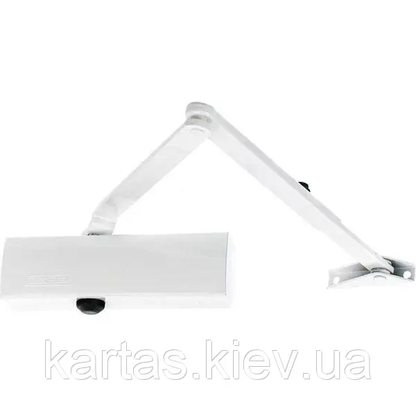 Доводчик дверний Geze TS 1500 до 80 кг білий (Німеччина) без фіксації