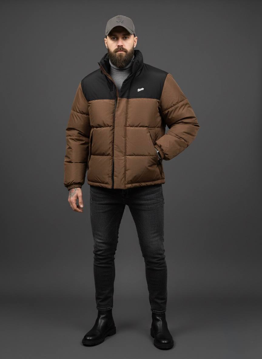 Універсальна ексклюзивна чоловіча куртка brown: стильна коричнева куртка, преміум якість. Офіційний сайт
