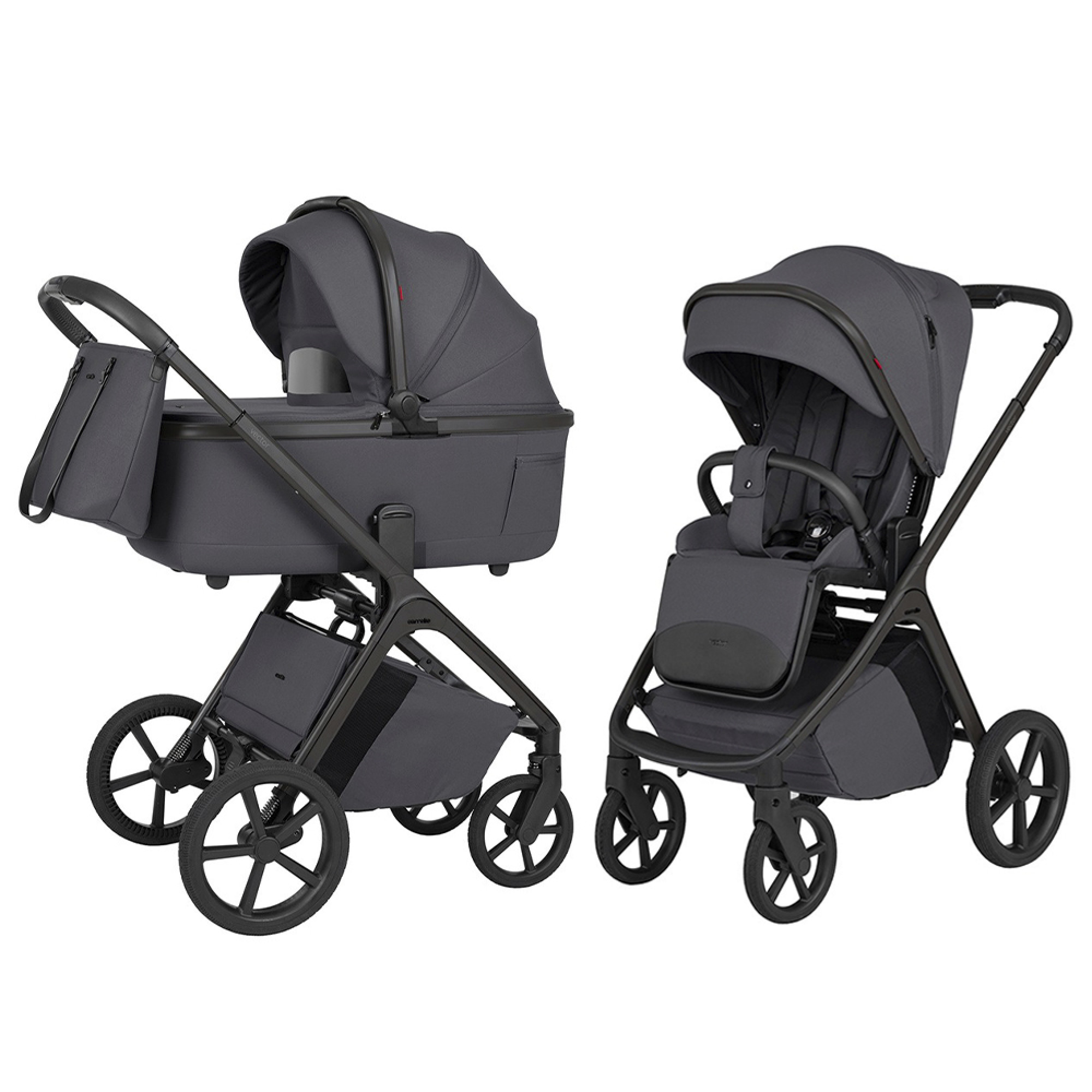 Коляска універсальна 2в1 CARRELLO Vector F CRL-6700 Ample Grey