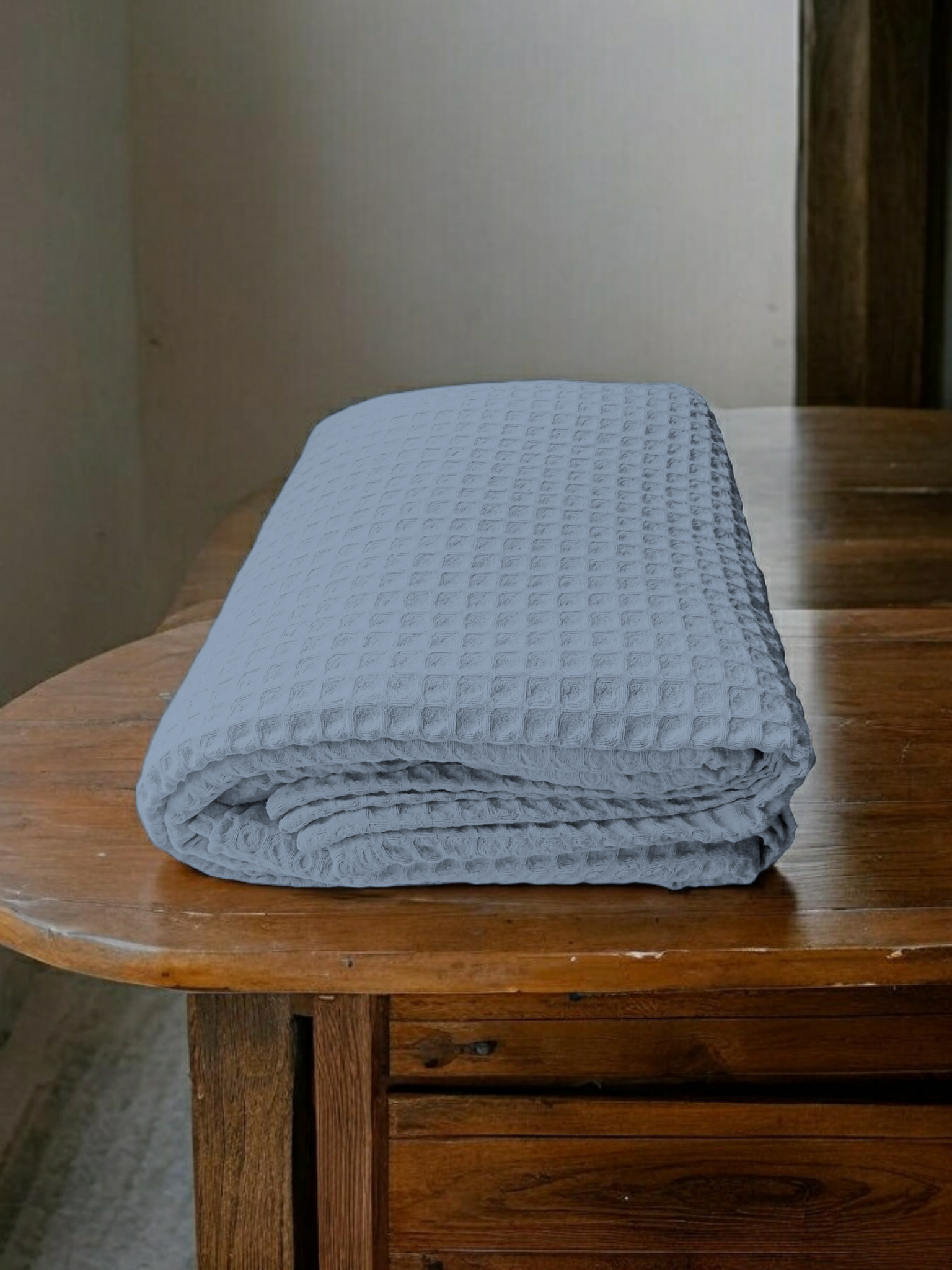 Літне покривало на ліжко з "грецької вафлі" грозове небо