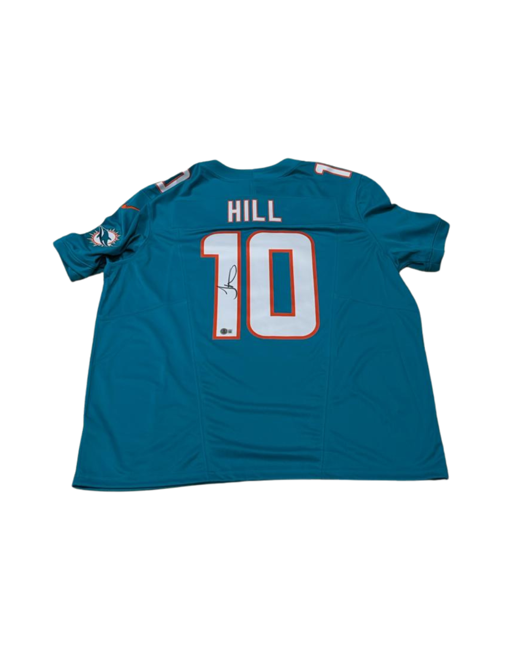 TYREEK HILL SIGNED CERTIFICADO BECKETT