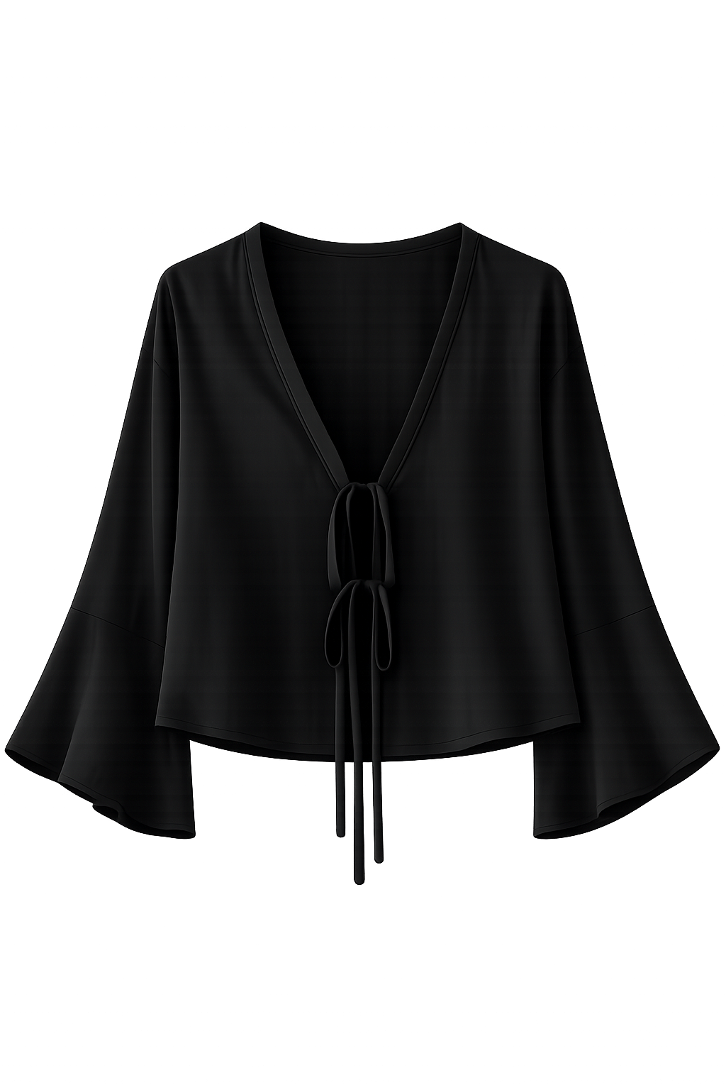 Noir Tie Blouse
