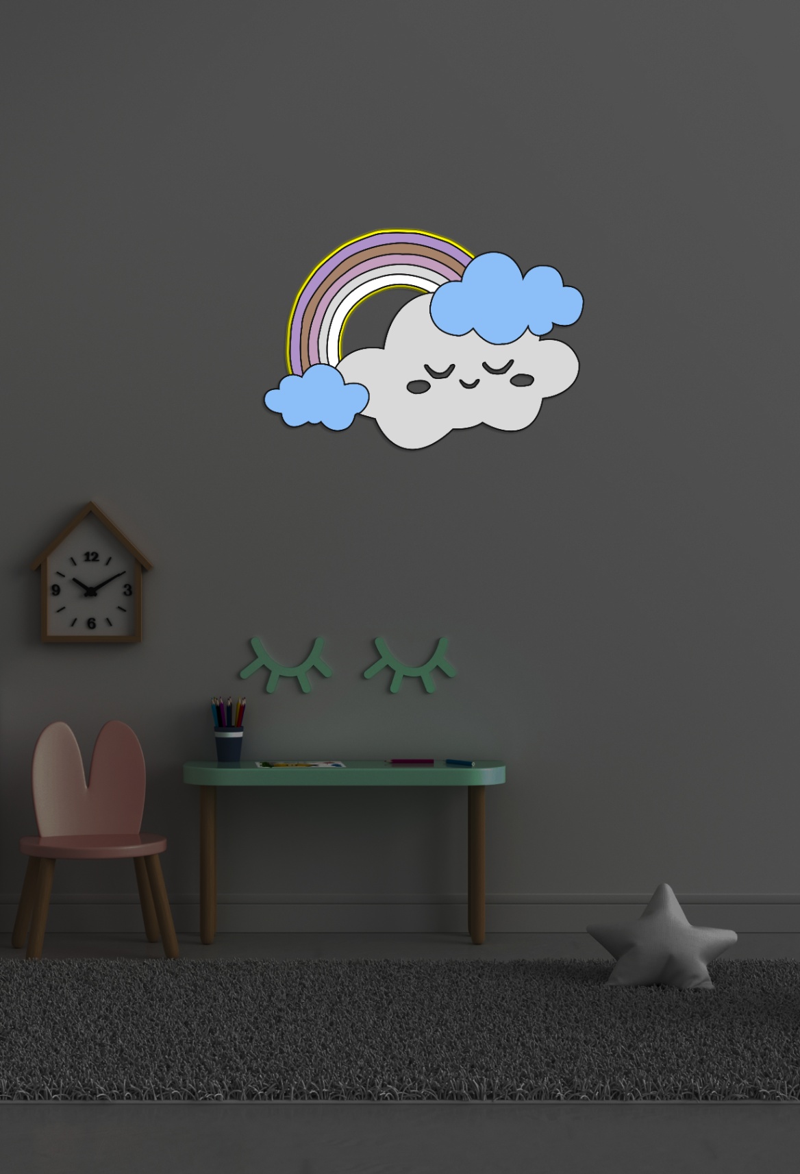 Нічник «Хмаринка з Веселкою»