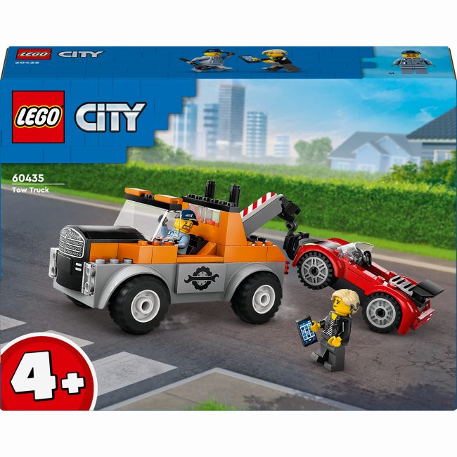 Конструктор LEGO City Евакуатор і ремонт спортивних авто (60435)