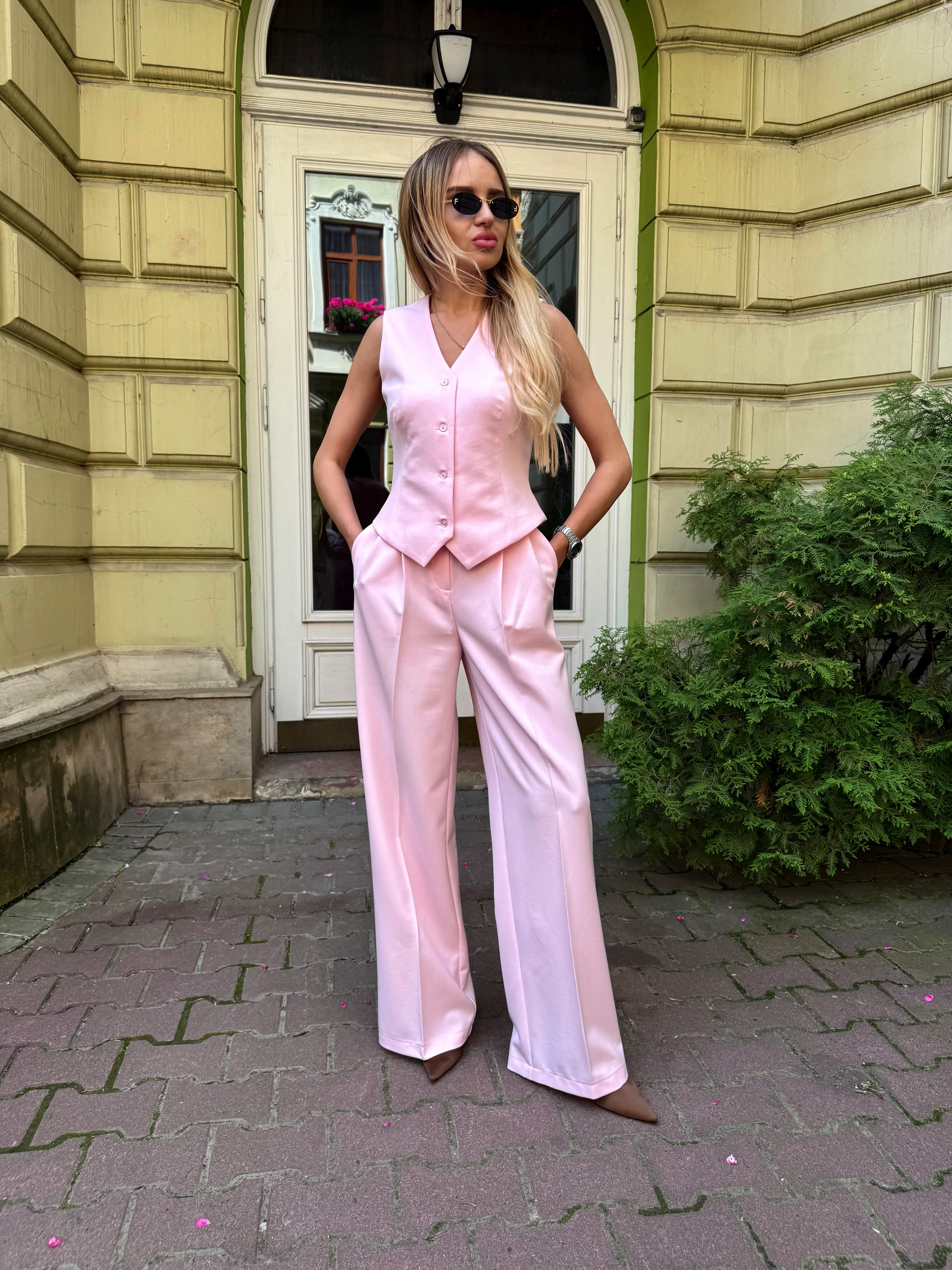 штани Basic pink