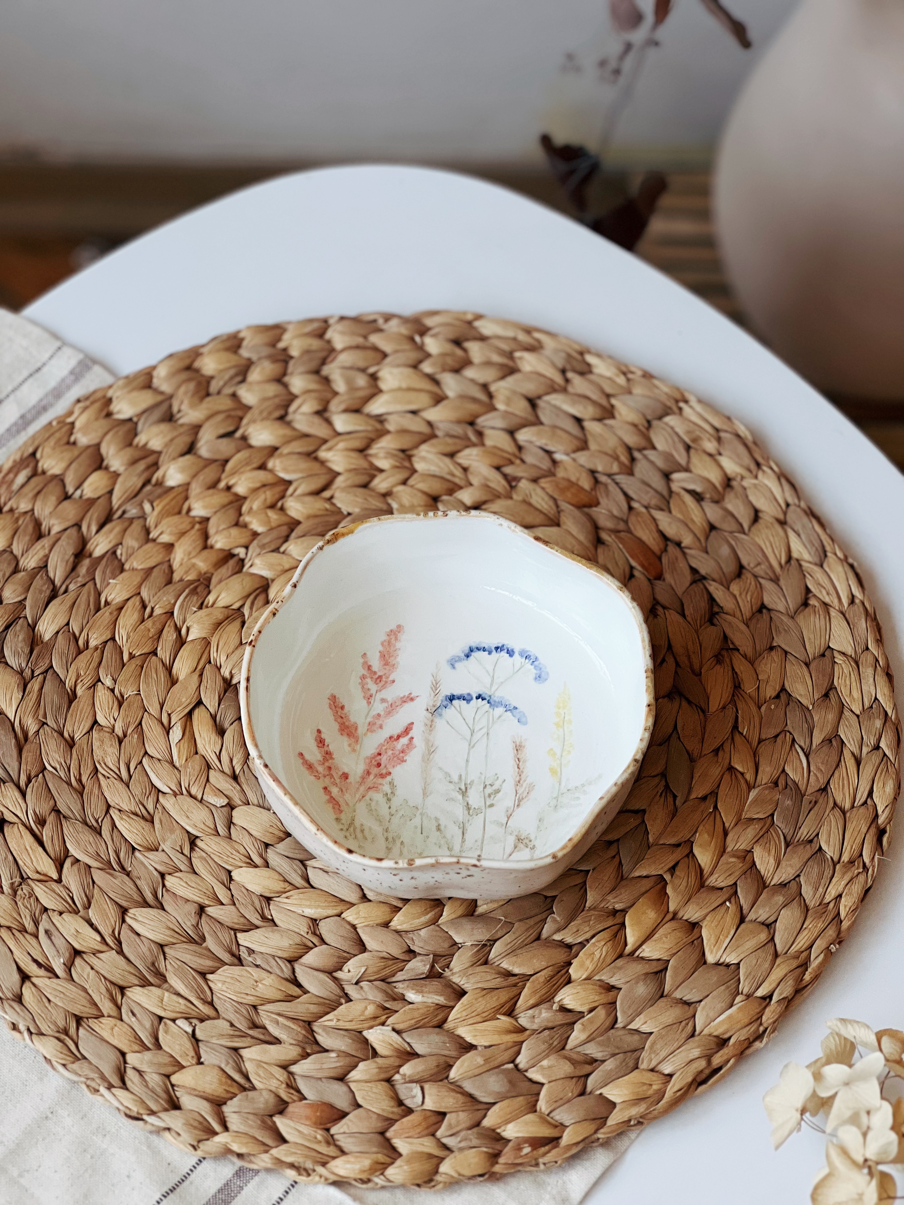 Мисочка з синіми травичками середня супна