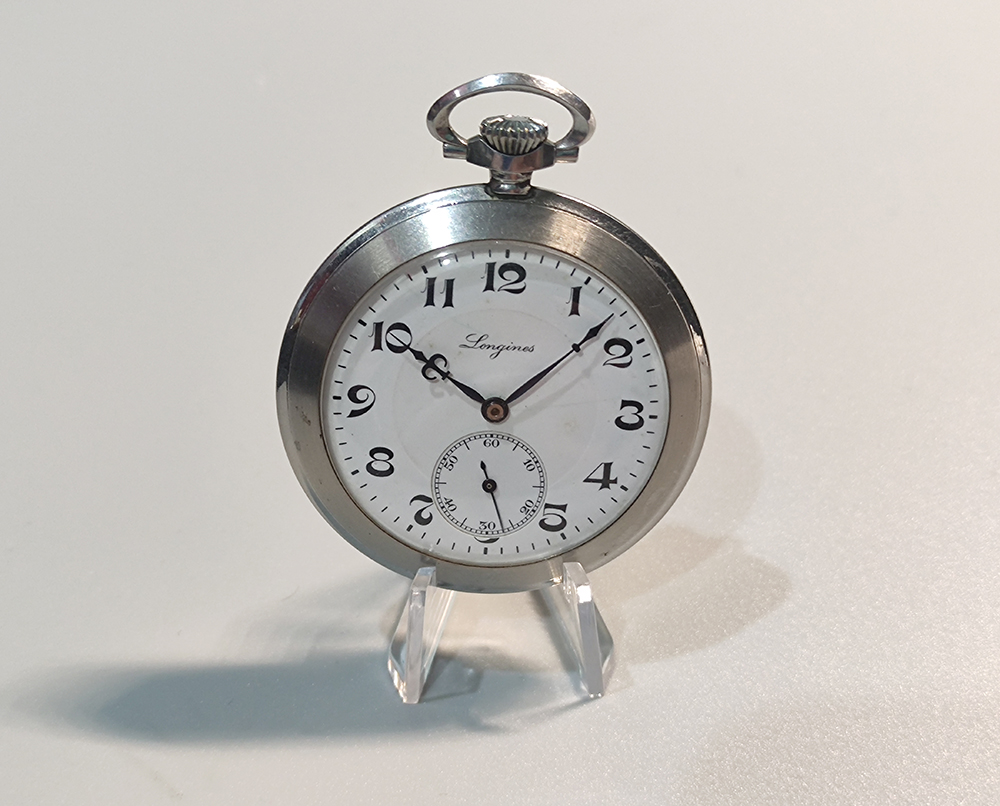 Longines mechanical pocket watch. Manufactured in Switzerland.