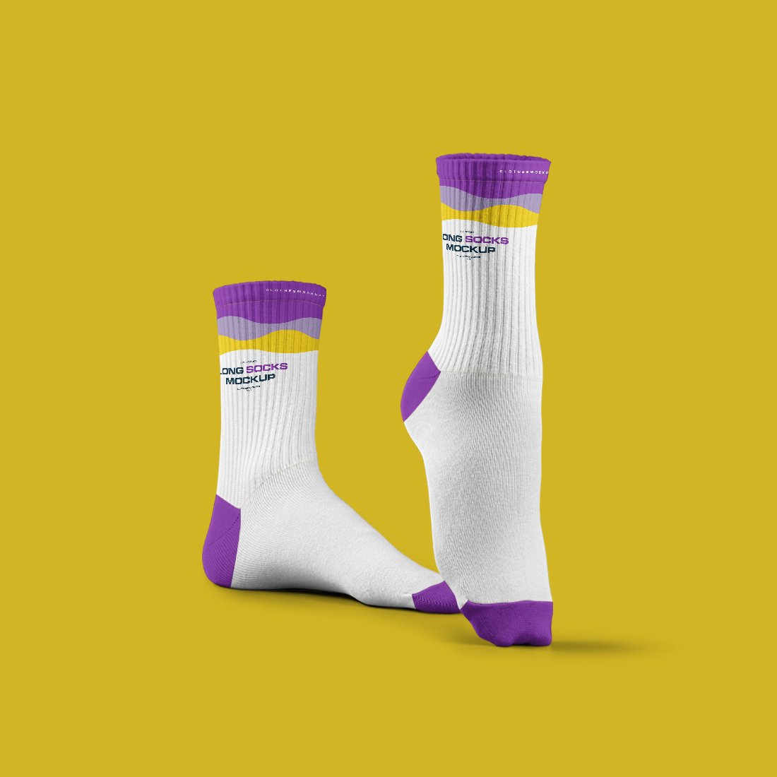 10 Mockups High Socks in the 3D Style