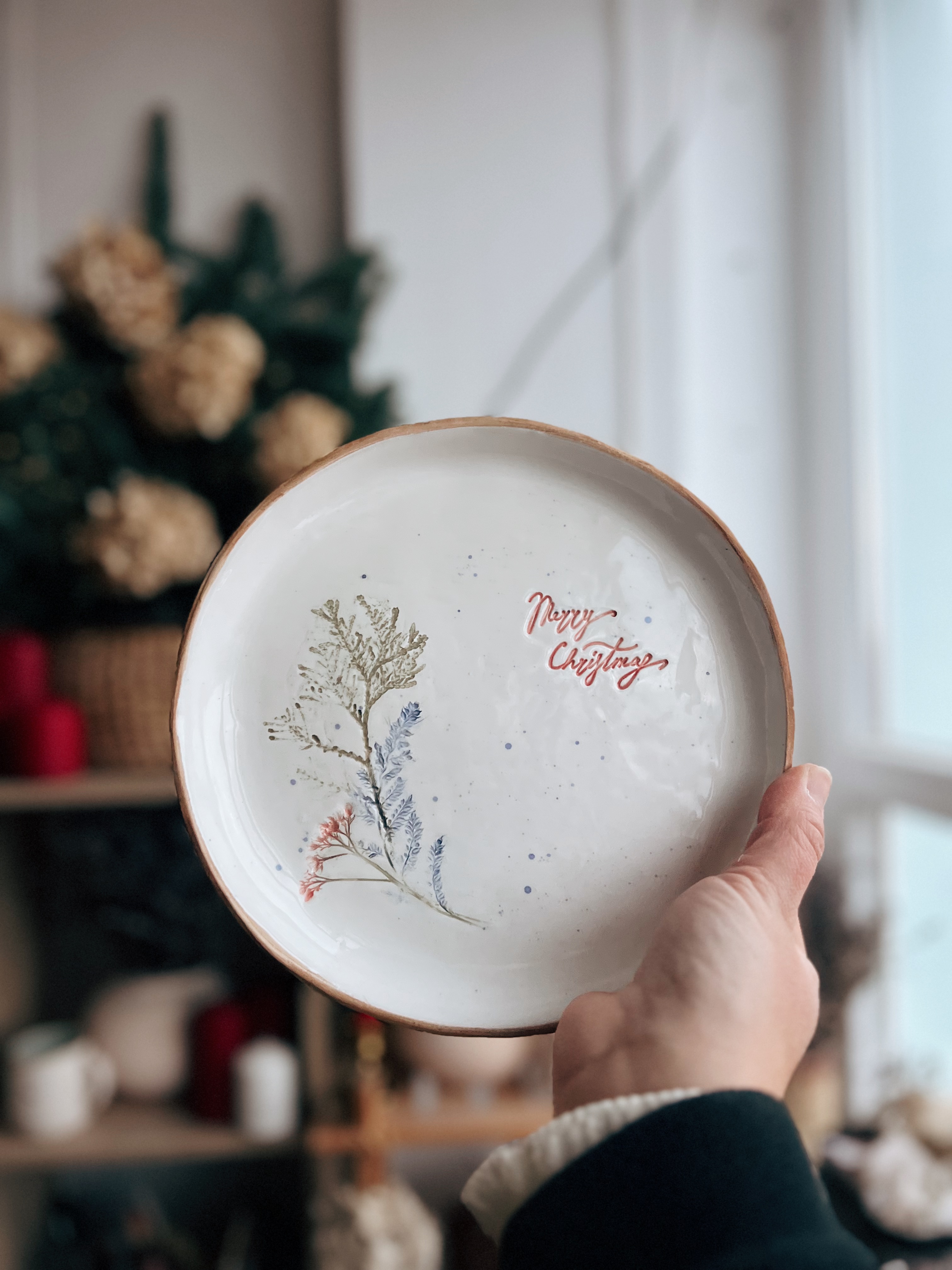 Тарілочка 19 см Merry Christmas