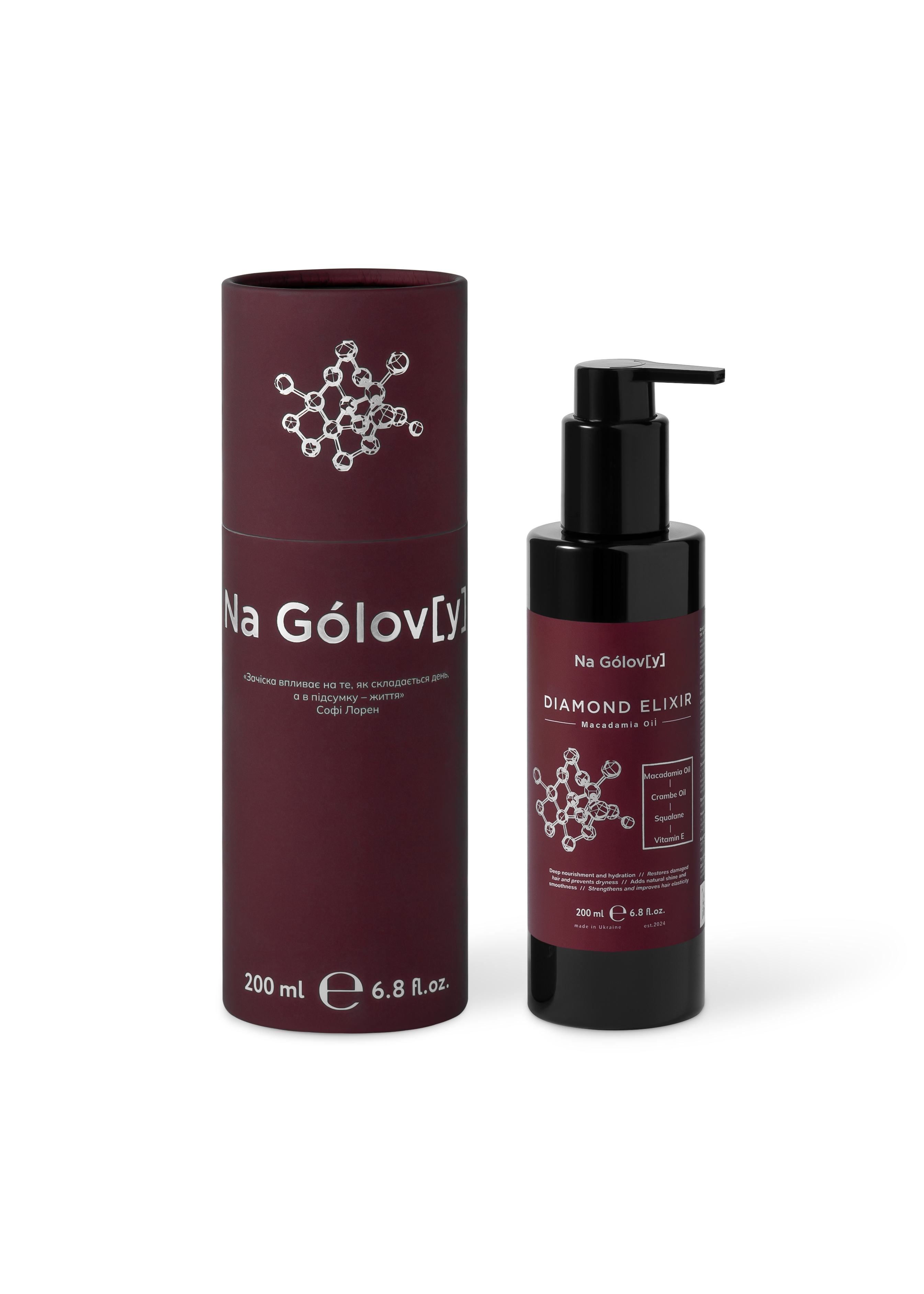Флюїд для волосся з олією макадамії DIAMOND ELIXIR