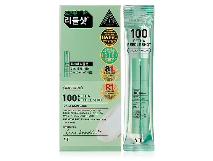 Сироватка-бустер для обличчя з мікроголками VT Cosmetics Reti-A Reedle Shot 100(по-штучно)