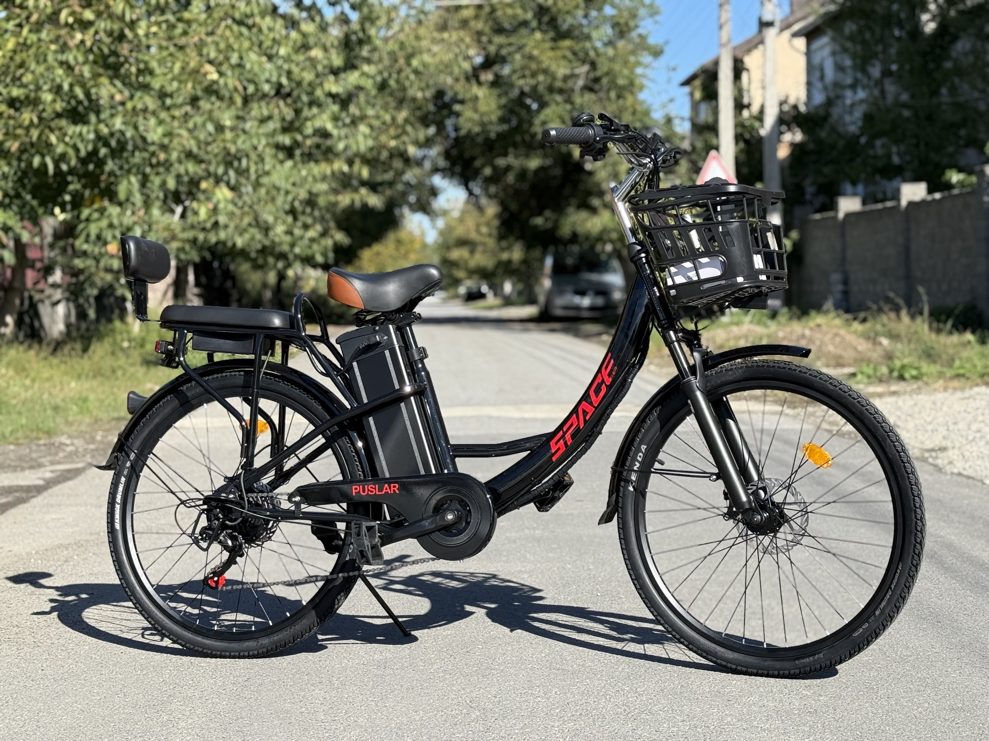 Велосипед с электроприводом 26" ST SPACE PULSAR DD FR рама-15,5" 48В 20А*ч 500Вт