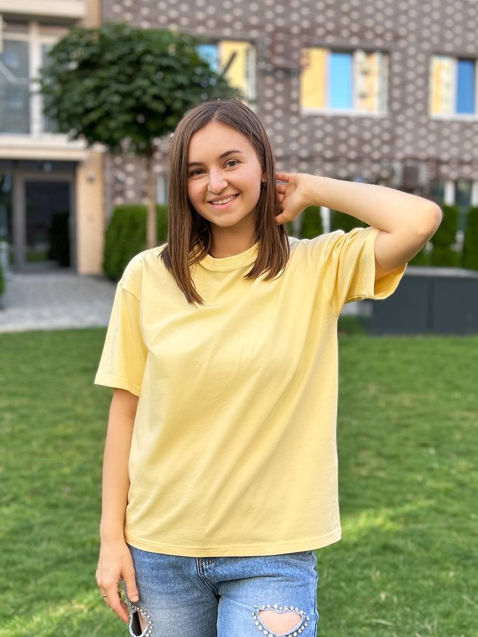 ФУТБОЛКА ЖОВТА ОВЕРСАЙЗ