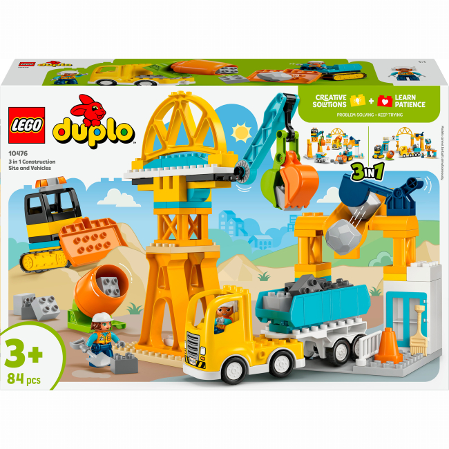 Конструктор DUPLO Town Будівельний майданчик і техніка 3 в 1 (10476)