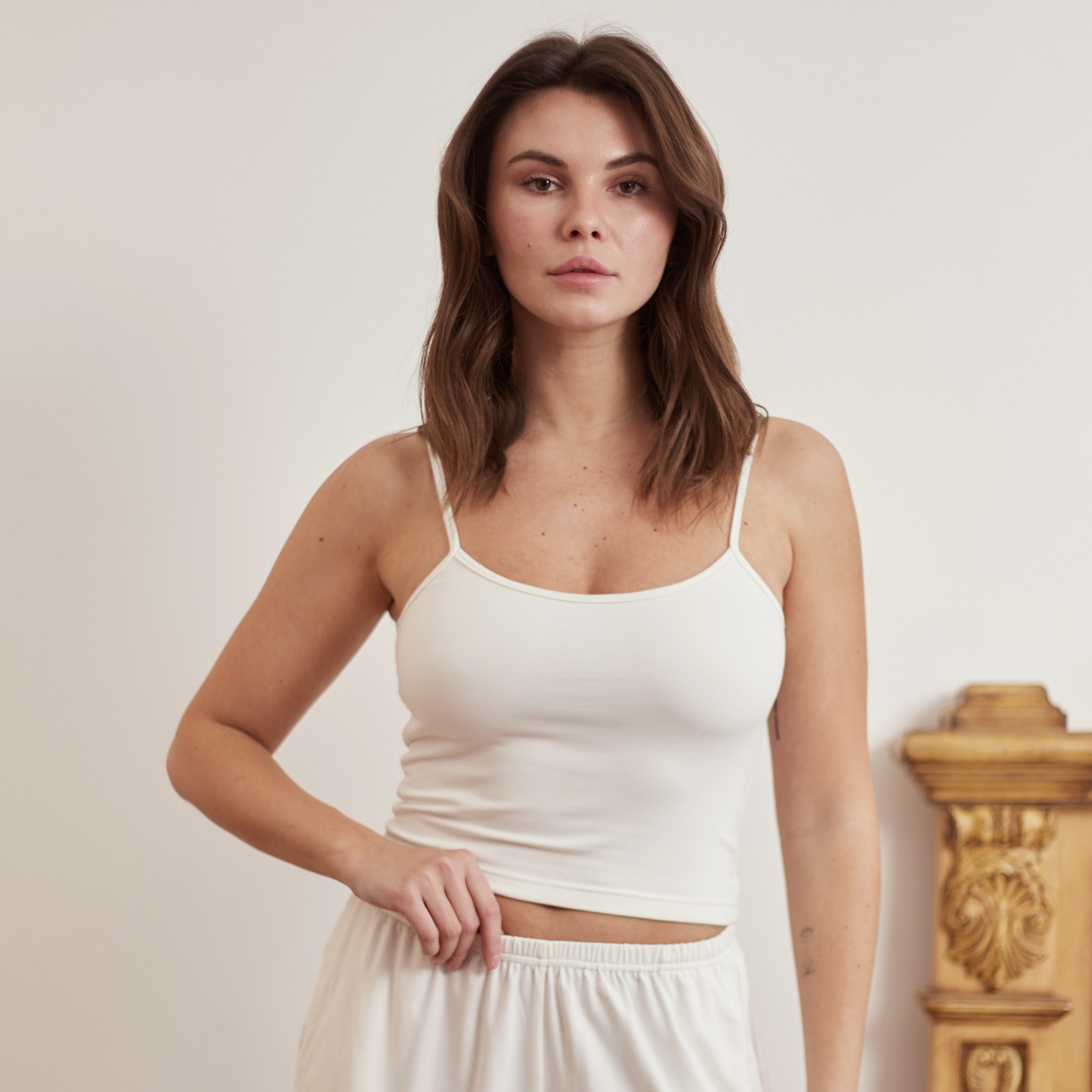 ELSA топ молочний