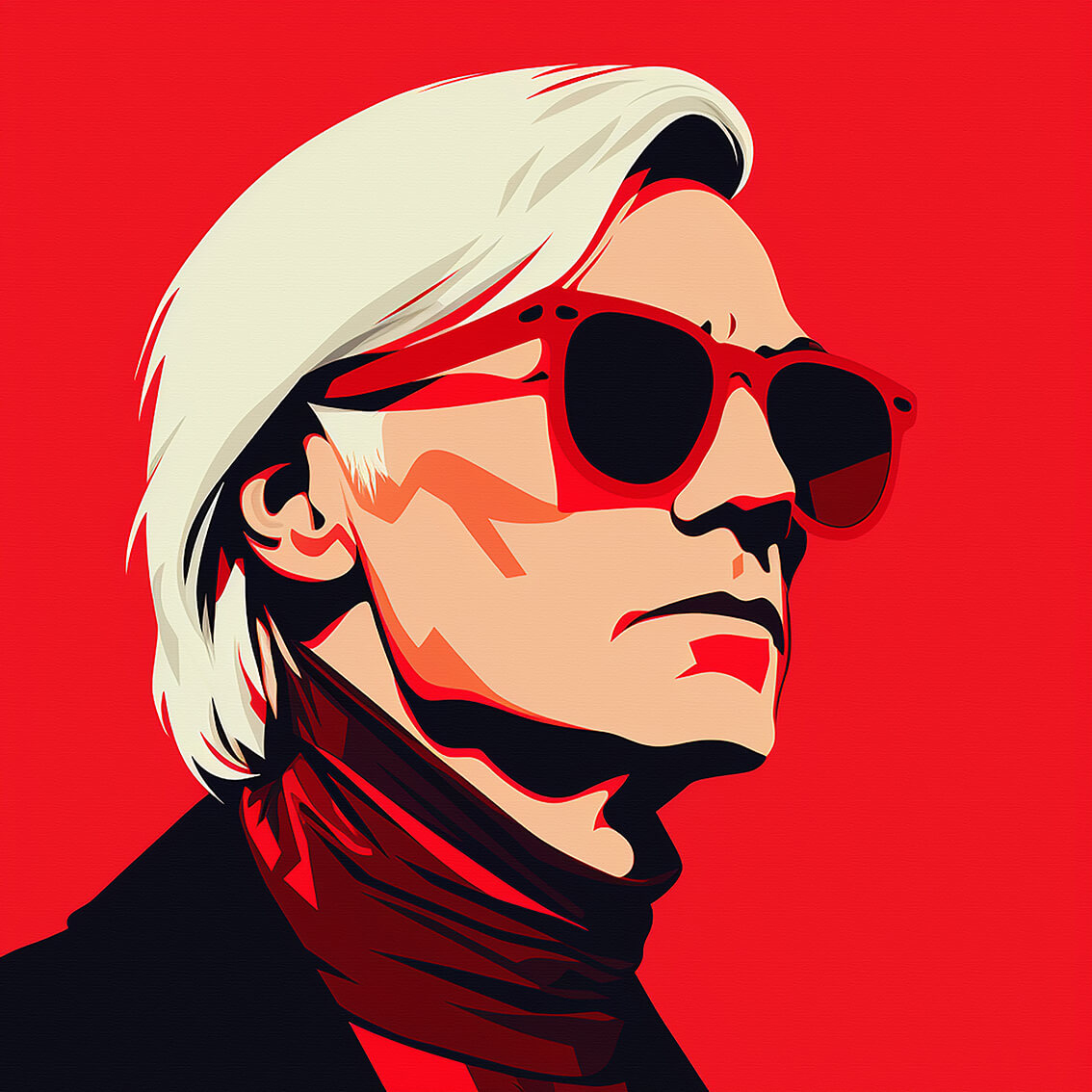 Andy Warhol, 60x60 cm, original acrylic painting on canvas