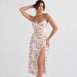 Lace Floral Print Maxi Dress For Women | Sexy Summer Dress Women