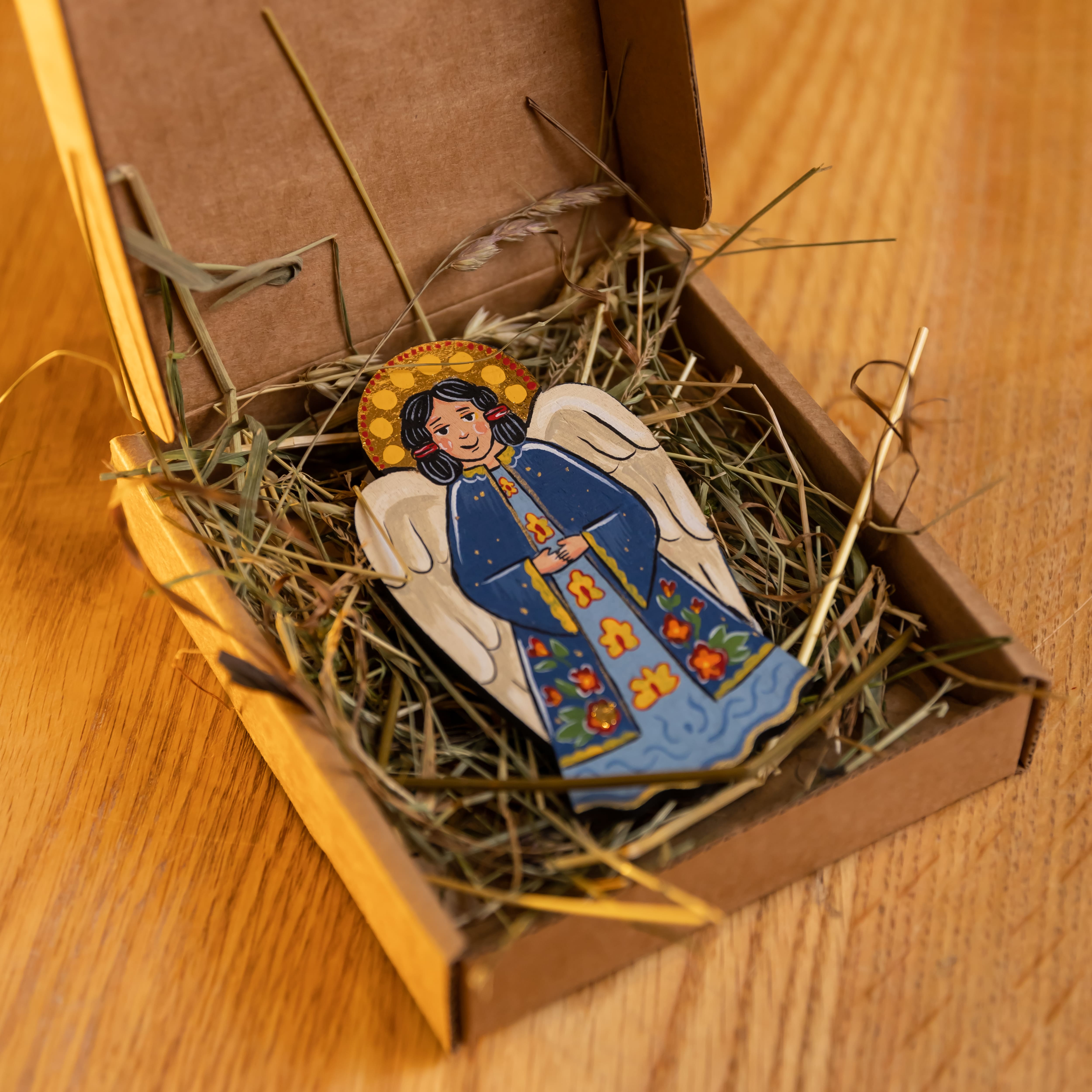 Ангелочок, підвіска на ялинку, 10*5,5 см