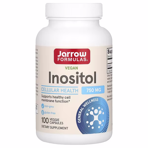 Jarrow Formulas, Vegan Inositol, 750 mg, 100 Veg Capsules