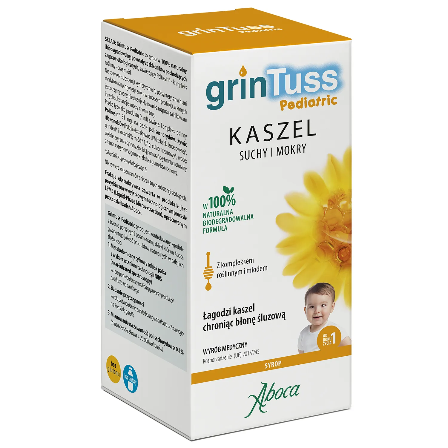 Grintuss Pediatric дитячий сироп від сухого та вологого кашлю - 128 г