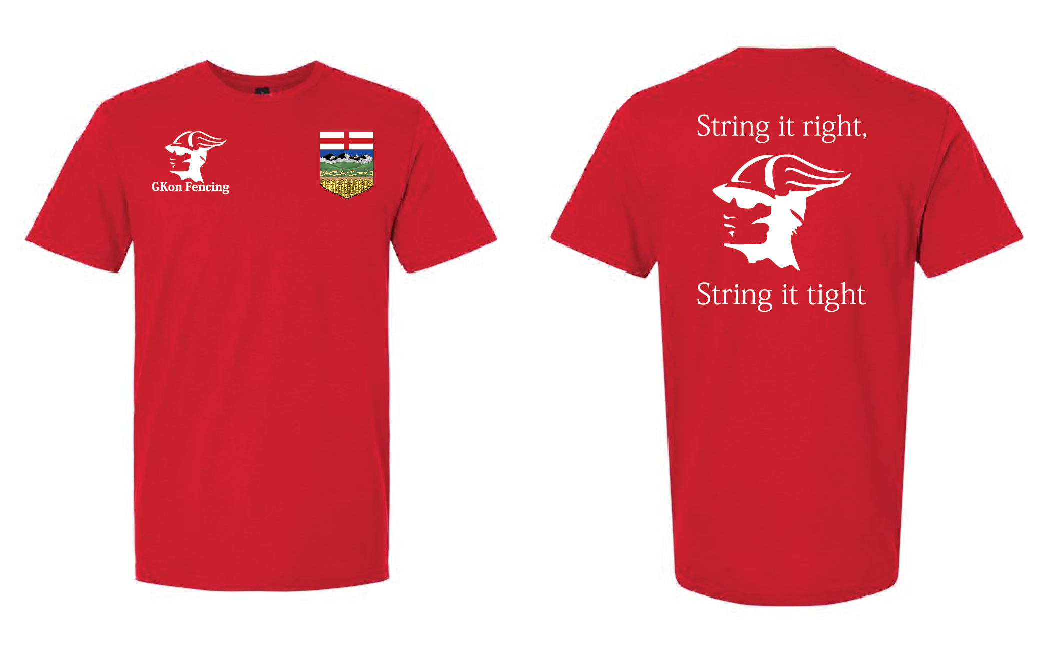 Red T-shirt (White Print)
