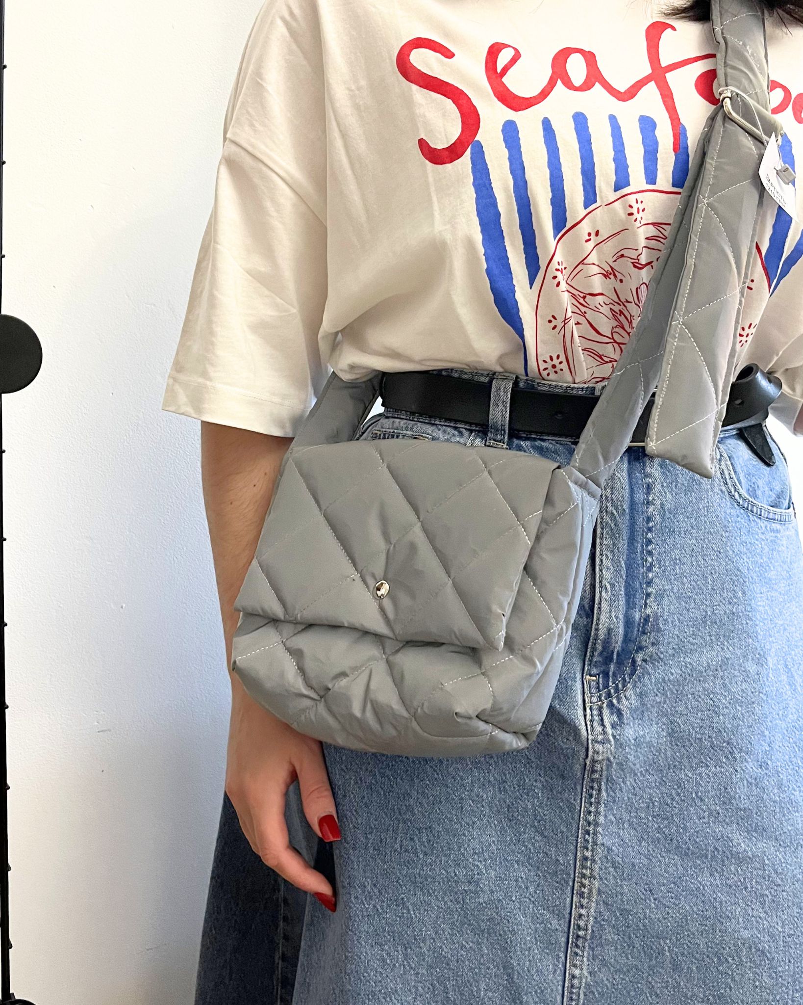 Mimi Bag блакитно-світловідбиваюча