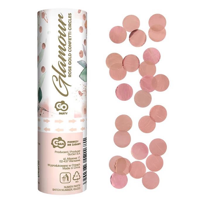 Хлопавка Glamour рожеве золото 15см