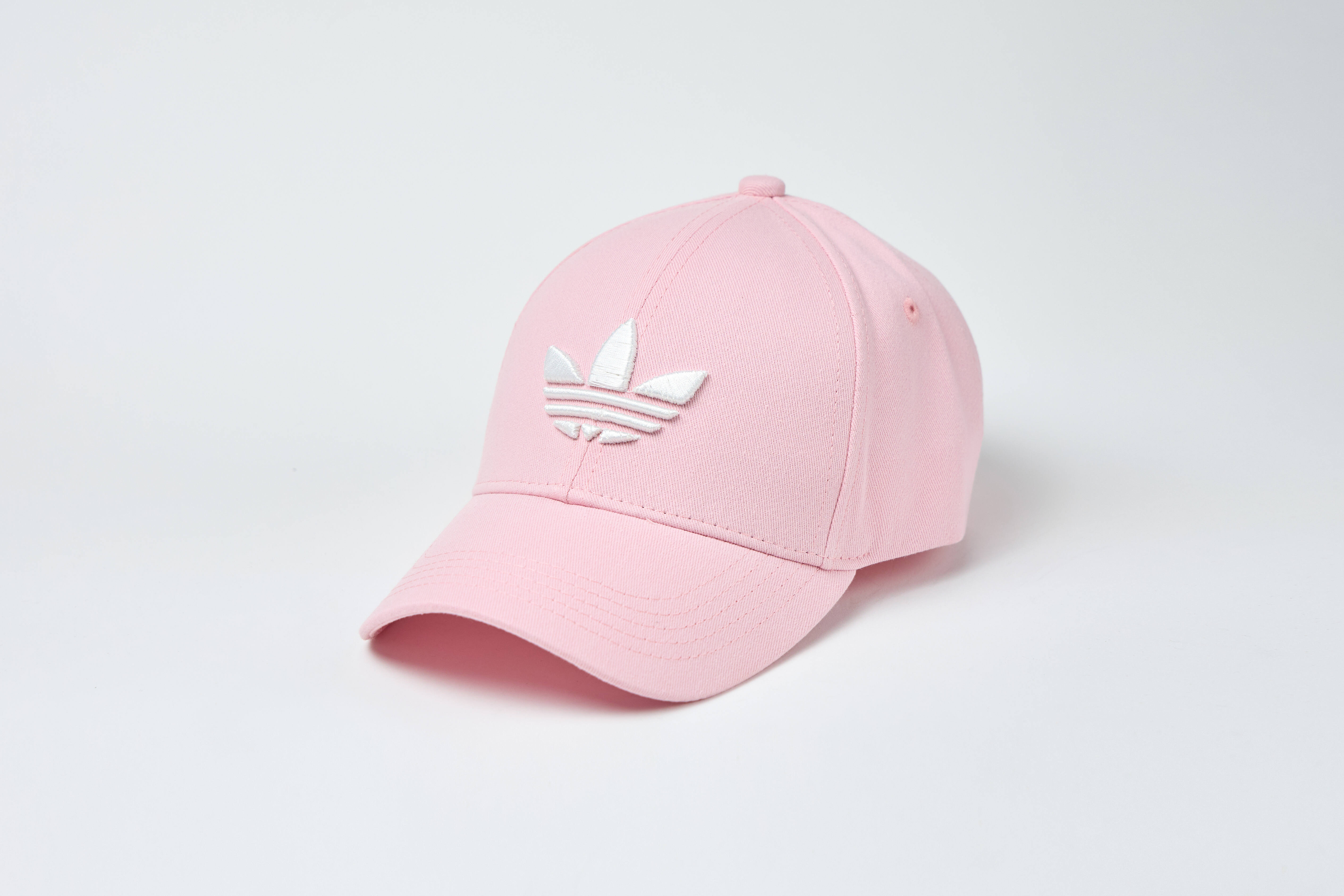 Бейсболка Adidas - Адідас Рожева Вишивка Біла Копія