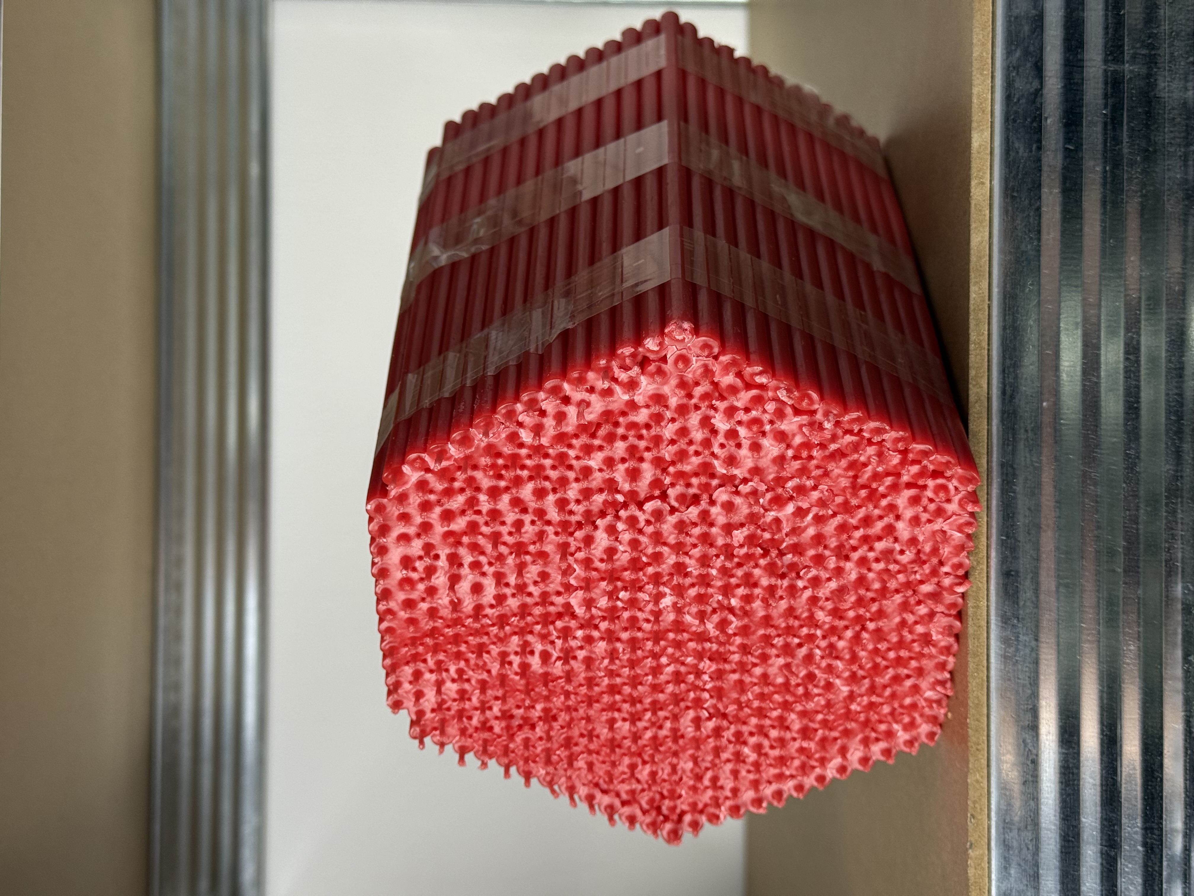 Воскові свічки 500 шт червоного кольору