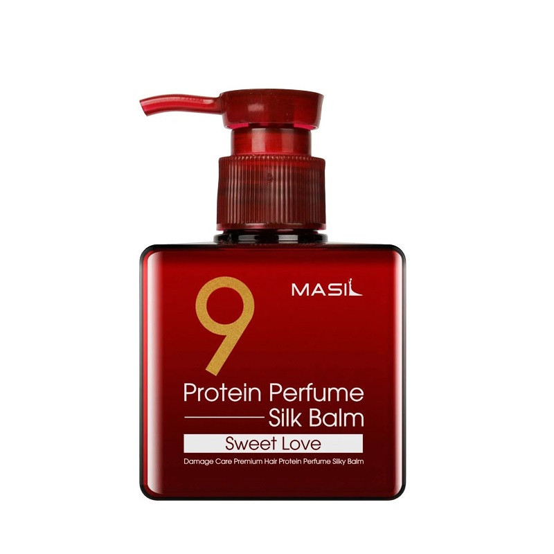 Парфумований незмивний бальзам для волосся з квітковим ароматом MASIL 9 Protein Perfume Silk Balm Sweet Love 180ml