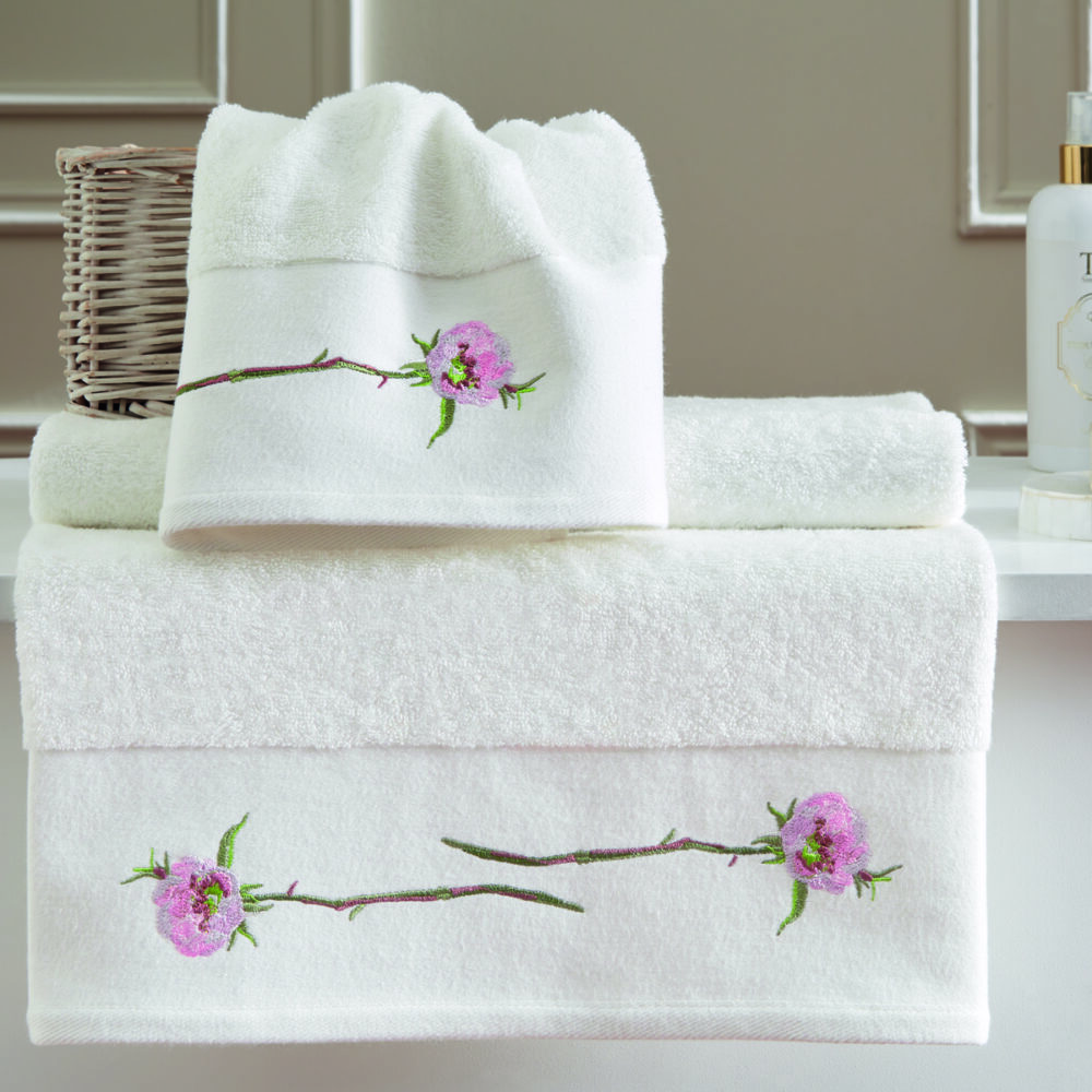 Комплект із двох рушників Clematis преміум бренду Tivolyo Home