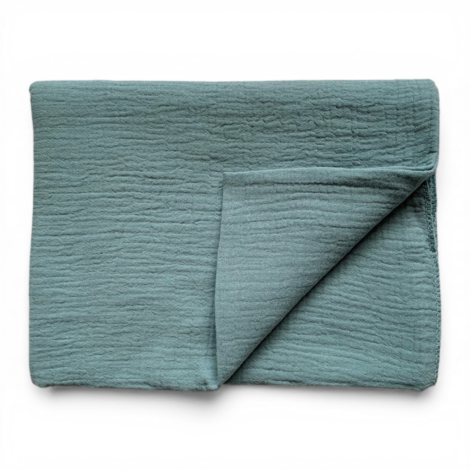 Пелюшка муслінова 90 х 70 см однотонна зелена