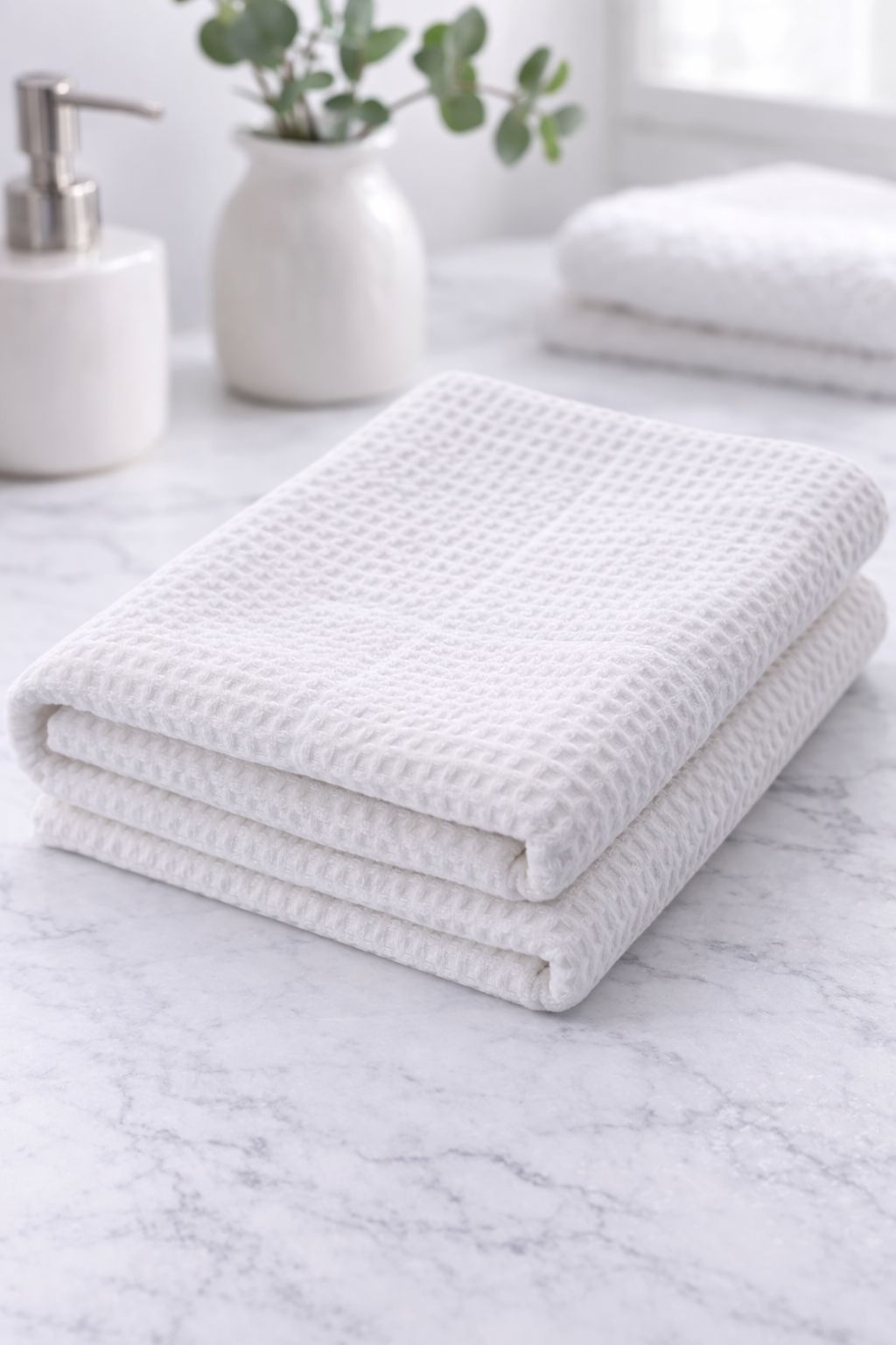 Рушник для кухні ( піке мозаїка)молочний