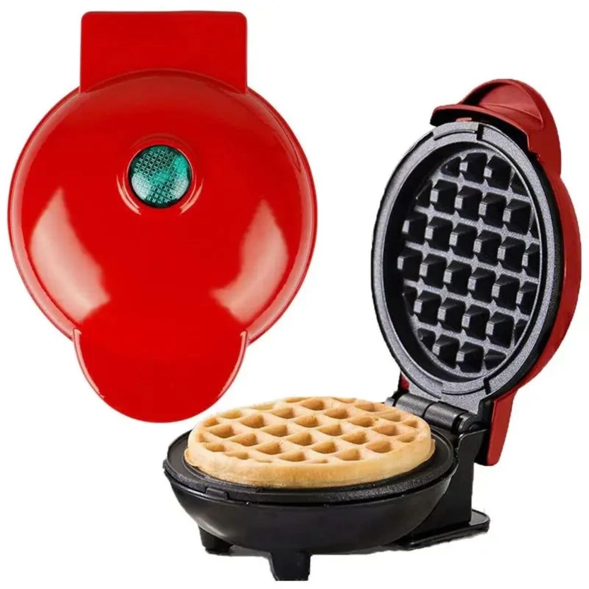 Міні-вафельниця для бельгійських вафель Mini Waffle Maker (350 Вт, 10 см)