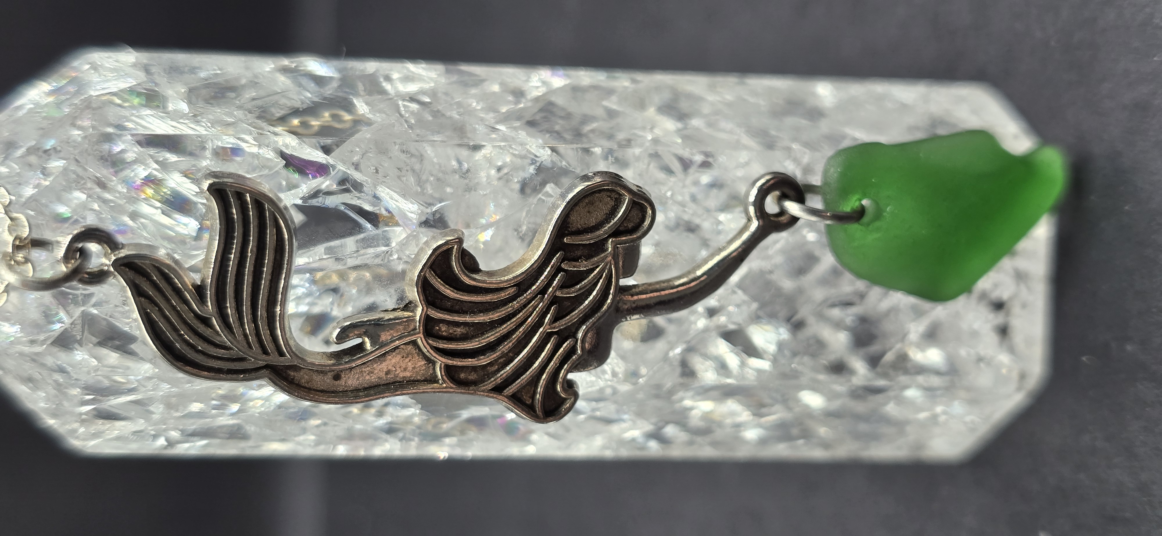 Green Mermaids Tears Necklace