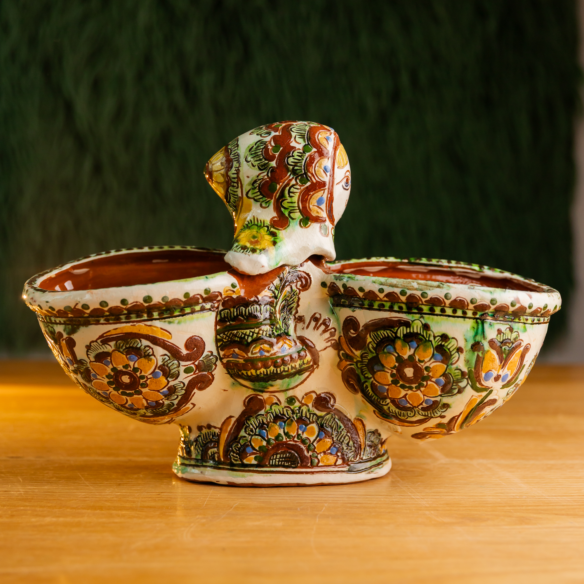 Керамічна гуцулка для, цукерак, овочів, фруктів, 35*25 см