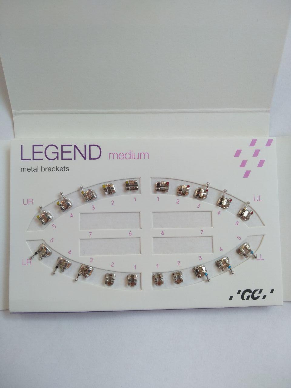 Брекети GC Legend medium Roth 022 hook 3,4,5 низ