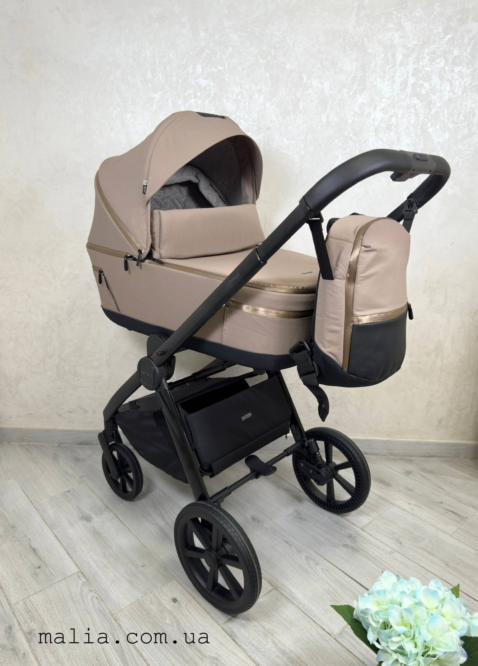 Коляска 2в1 Carrello Omega + CRL-6540/1 Asteroid Beige (2in1)