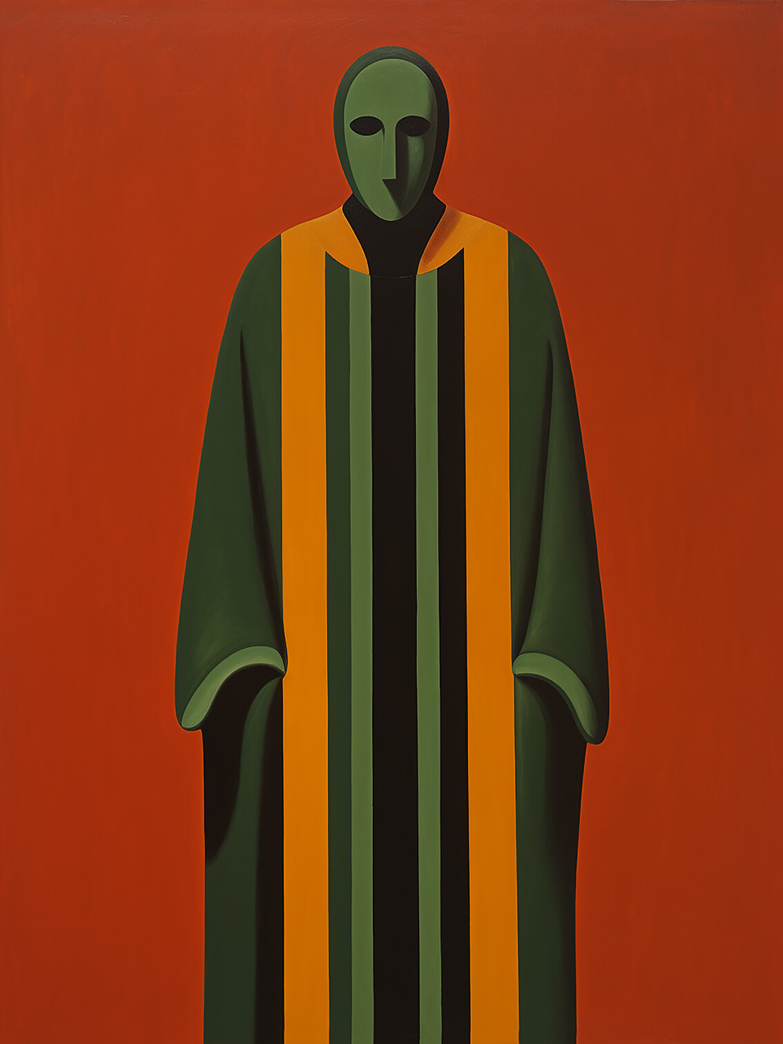 Stranger, 80x60 cm, original acrylic painting on canvas