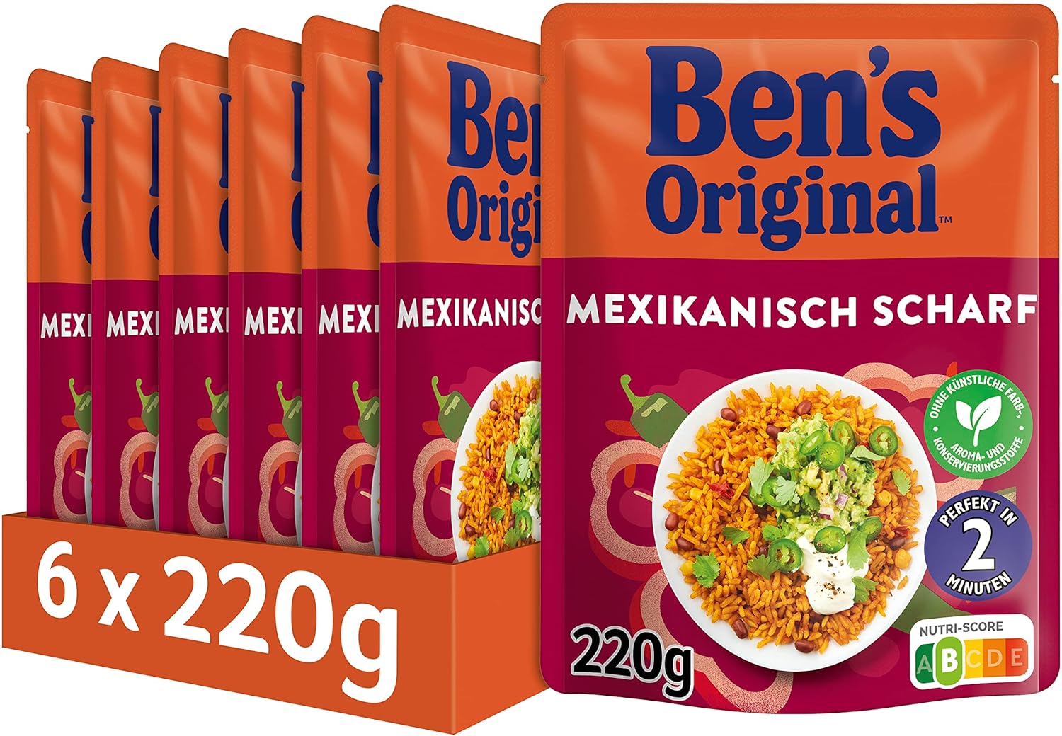Ben's Original Express Reis Mexikanisch Миттєвий Гострий Мексиканський Рис 220 г - 1 шт