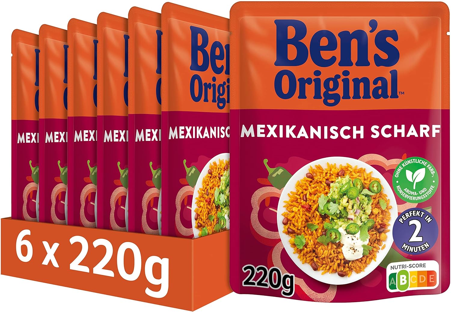 Ben's Original Express Reis Mexikanisch Миттєвий Гострий Мексиканський Рис 220 г 1 шт