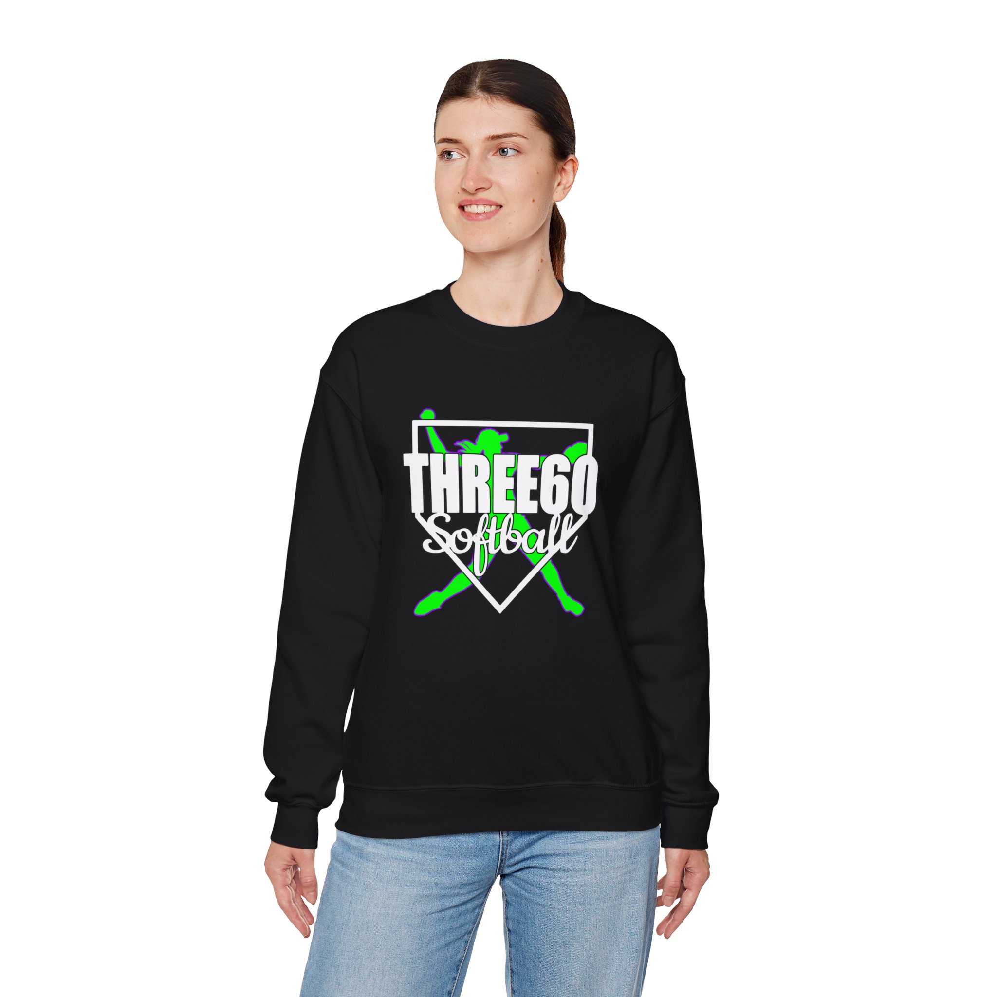 Crew Neck Sweater-Three60 Logo