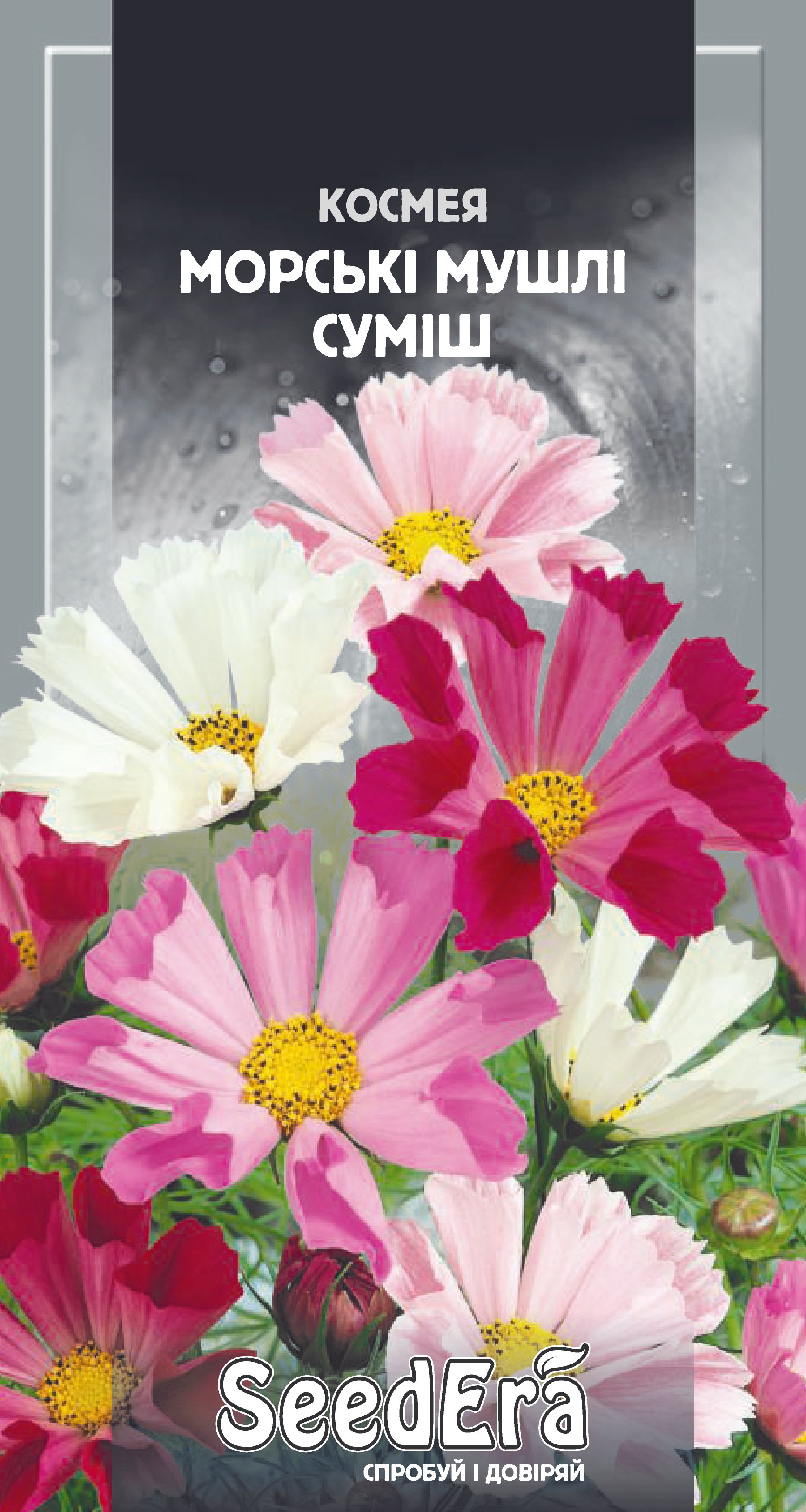 Насіння Квіти Космея Морські мушлі суміш, 0,5 г